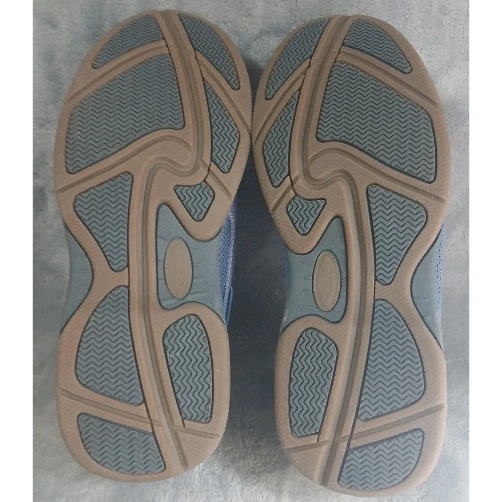 Dr Scholls Mens Slip On Loafers 8.5 D Blue‎ Canvas Boat Shoes Advanced Comfort